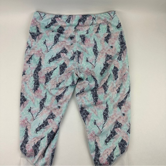 Pro Player Leggings Womens Medium Blue Geometric Mesh - Picture 8 of 10